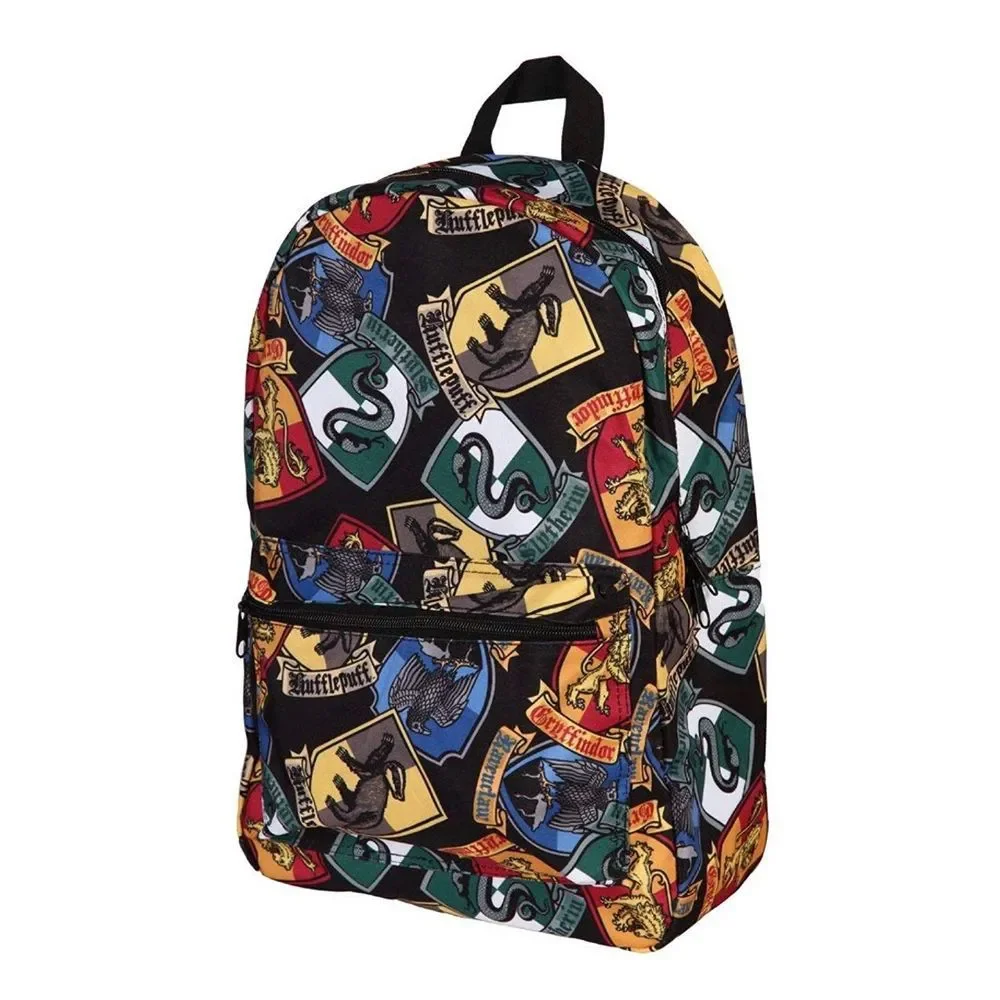 Harry Potter Hogwarts House Crests Print Backpack